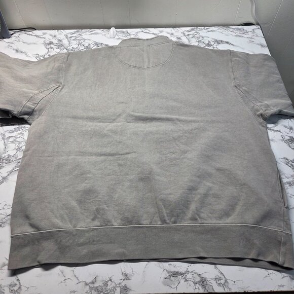 Orvis Men's Orange Gray Quarter Zip Longsleeve Pullover Sweatshirt Bundle (Flaw) - Picture 7 of 15